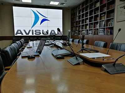 Аудиовизуальный комплекс зала руководящего состава АО «Запсибгазпром»